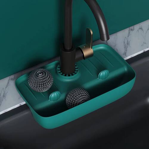 Household Silicone Sink Drain Rack Faucet Splash Proof Drain