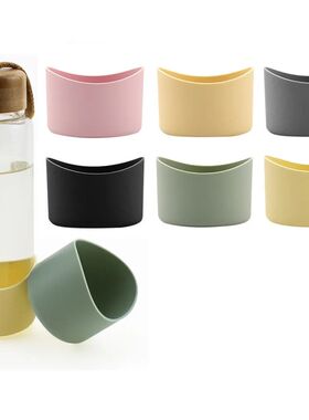 6cm/7cm Curved Silicone Anti Slip Bottle Cover Insulation Sl
