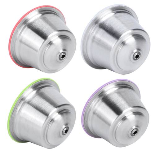 Stainless Steel Reusable Refillable Coffee Capsule Cup Fit f