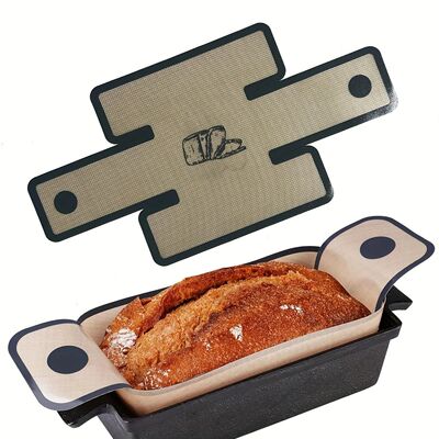 Silicone Bread Loaf Pan for 22.86x12.7 cm Baking Pans - Food