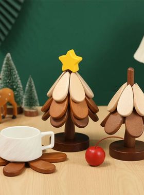 Tree Insulation Mat Solid Wood Dining Table Anti Scalding Ma