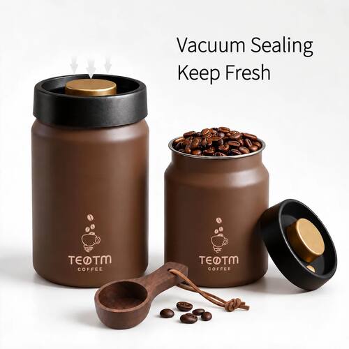 Vacuum Coffee Bean Storage Container Stainless Steel Airtigh