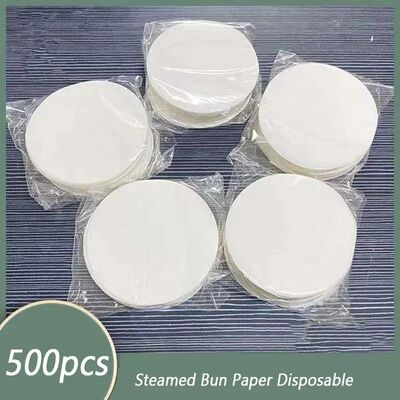 Round Baking Paper Steamed Paper Oven Barbecue Steamed Bun S