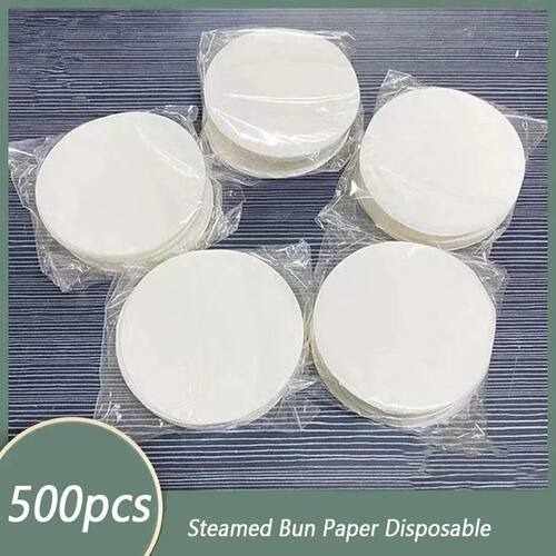 Round Baking Paper Steamed Paper Oven Barbecue Steamed Bun S