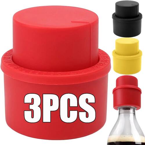 3/1PCS Reusable Drink Sealer Caps for Carbonated Drink Safe