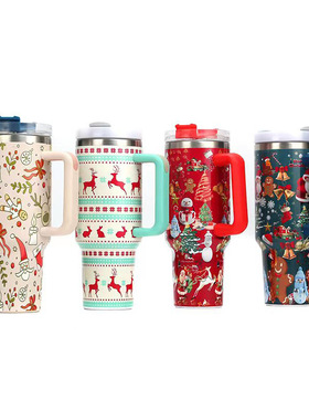 Christmas Cup Large Capacity Cup Sippy Cup Ice Cup 40 Car Cu