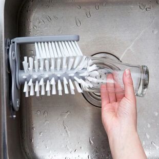 Cleaner Lazy Kitchen Scrubber Sink Glass Brush Cup Bottles