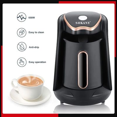 SOKANY Electric Turkish Coffee Maker Machine with 250ml/1 Cu