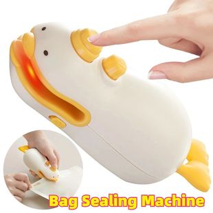 2 in 1 Mini Bag Sealer with Cutter and Magnet Plastic Bag He