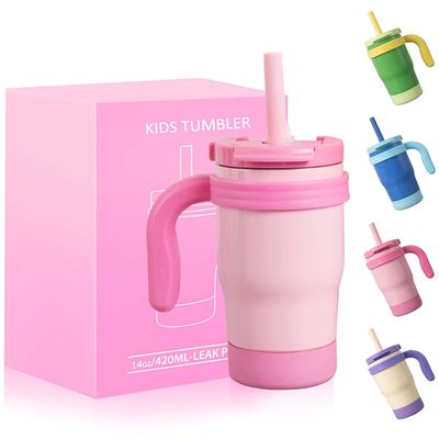 420ML Kids Bottle Leak Proof Tumbler With Handle Stainless S