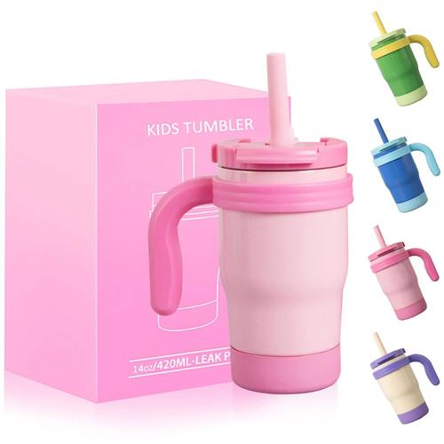 420ML Kids Bottle Leak Proof Tumbler With Handle Stainless S