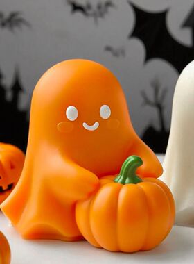 Halloween Ghost Pumpkin Silicone Mold DIY Pumpkin Aroma Cand