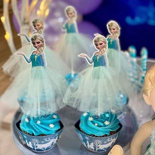 10pcs Cupcake Decoration Frozen Cake Toppers Cak Princess