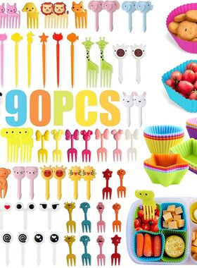 Cute Mini Animal Cartoon Food Picks Children Snack Cake Dess
