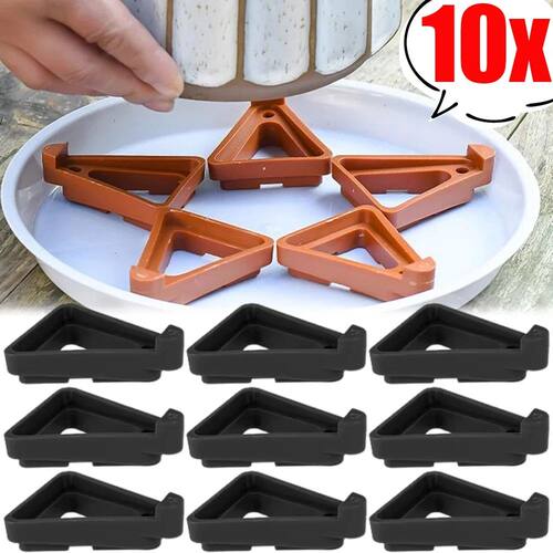 10/5Pc Flower Pot Feet Ventilation Anti-rot Base Raised Flow