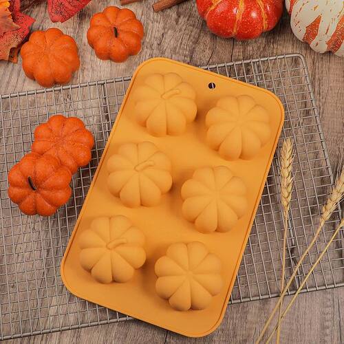 Pumpkin Silicone Molds Thanksgiving Fall Theme Ice Cube Tray