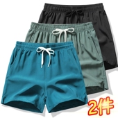 男款 夏季 宽松冰丝裤 外贸出口三分短裤 子休闲速干跑步运动3分裤 潮