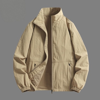 清仓捡漏外贸出口薄款男外套春秋季宽松百搭高街帅气棒球服冲锋衣