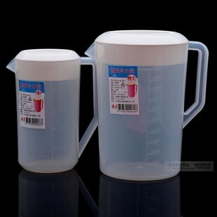 凉水壶耐热冷水壶2500CC量杯带刻度 带盖壶特大容量开水壶5000CC