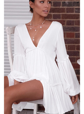 ladys Sexy Summer Shirt Dresses Office Dress Long Blouse OL