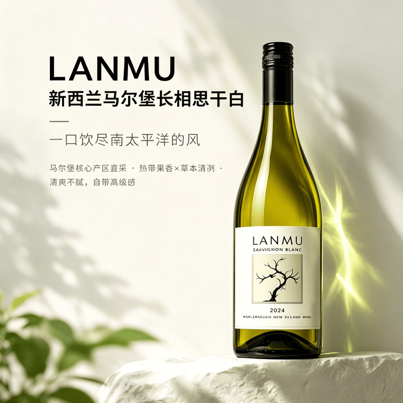 岚沐长相思白葡萄酒新西兰马尔堡原瓶进口Sauvignon Blanc整箱