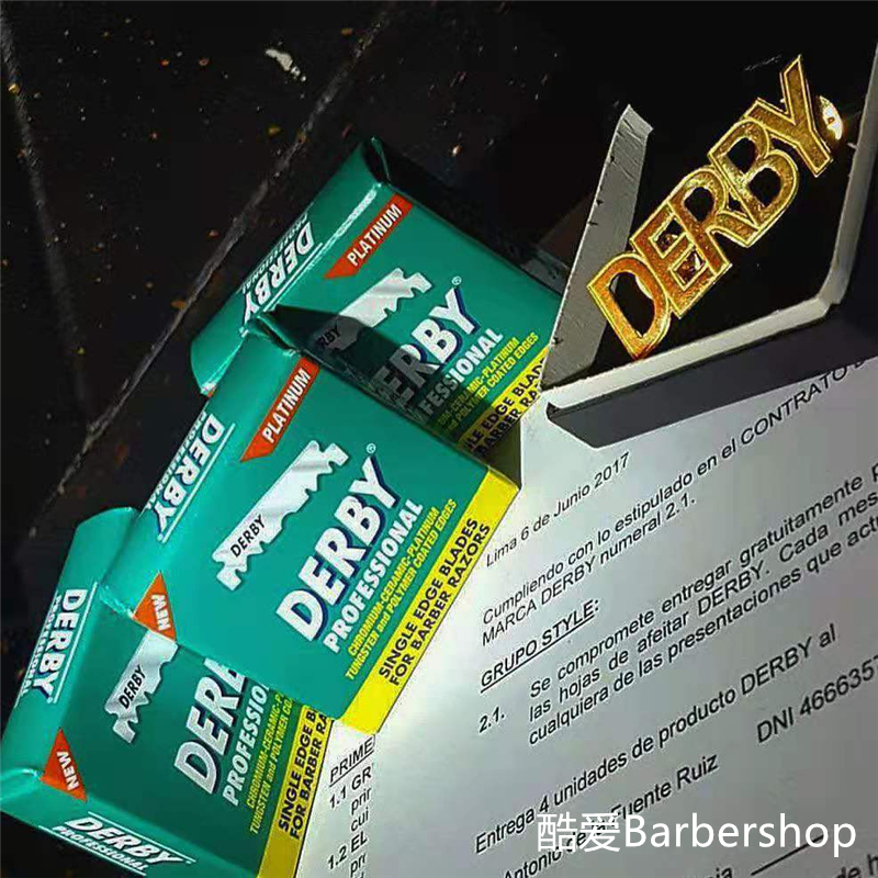 德比剃须刀片老式刮胡刀美发刀片