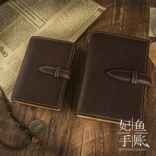 现货Brelio中国限定生巧巧克力蛋糕牛皮手账活页手账本