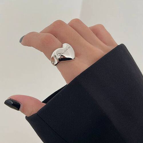 Silver Color Big Rings for Women Accessories New Trendy Eleg