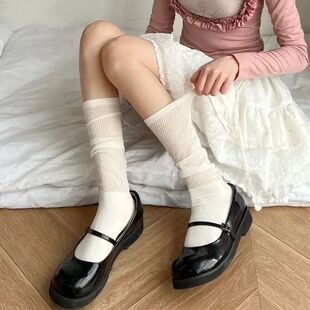 Mid Breathabl Women Thin Are Comfortable Socks Lolita Length