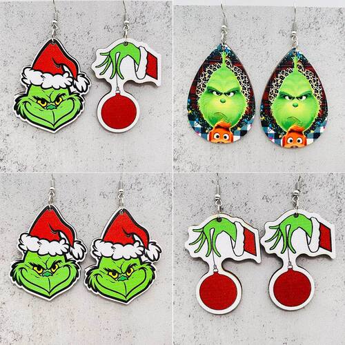 New Christmas Earrings Christmas Hat Movie Cartoon Character