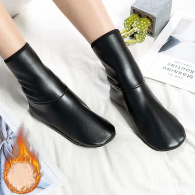 New  Prayer Wear Socks High Quality PU Plush Warm Socks Leat
