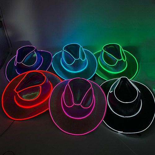 Christmas Colorful Sequ Western Cowboy Hat Pearlescent Hat H