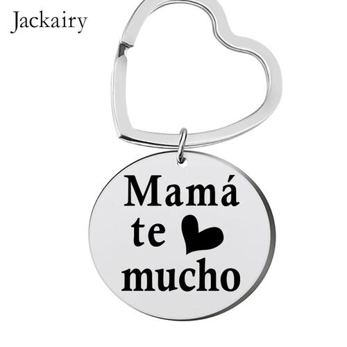 Spanish Mother's Day Keychain Mamá Te Quiero Mucho Keyring