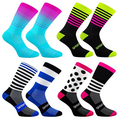 Men Cycling Socks High Compression Quality Road Bike Socks M