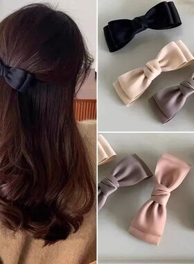 KoreanBow Spring Hair Clips Elegant Headwear Girls Black Pin