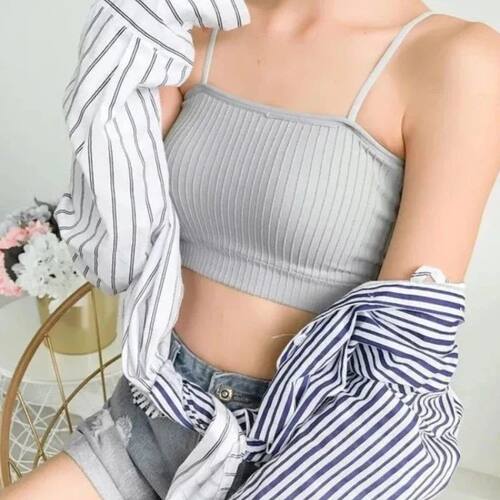Solid Color Tube Tops Bras for Women Soild Push Up Lingerie