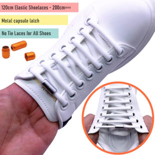 Shoelaces Sneakers Elastic Flat Laces Lazy Shoe 1Pair Tie