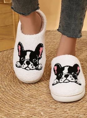 Casual Fluffy Women's Slippers Home Cartoon Designer Winter