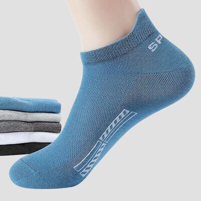 5Pairs High Quality Men Ankle Socks Breathable Cotton Sports