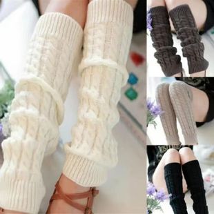 Women's Leg Warmer Lolita Long Socks Knitted Keep Warm Foot