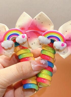 Sweet Unicorn Hair Clips For Girl Bow Barrette Cute Tassel R