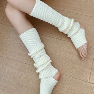 Long Socks for Women Stirrupped Leg Warmers Autumn Winter Ov