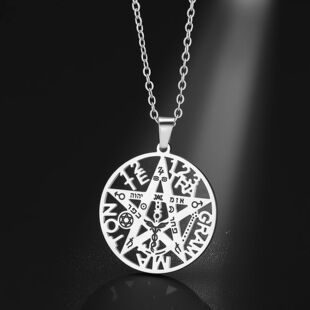 Tetragramaton Necklace Stainless Steel Amluet Jewerly for Wo