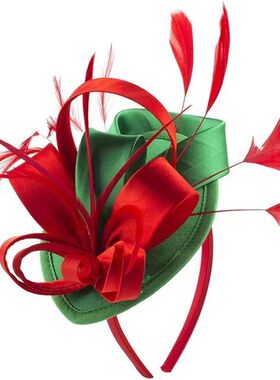 Celebrity Feather Fascinator Hat，Halloween Christmas Kentuc