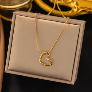 For Pendant Love 316L WomenLa Steel Necklace Heart Stainless