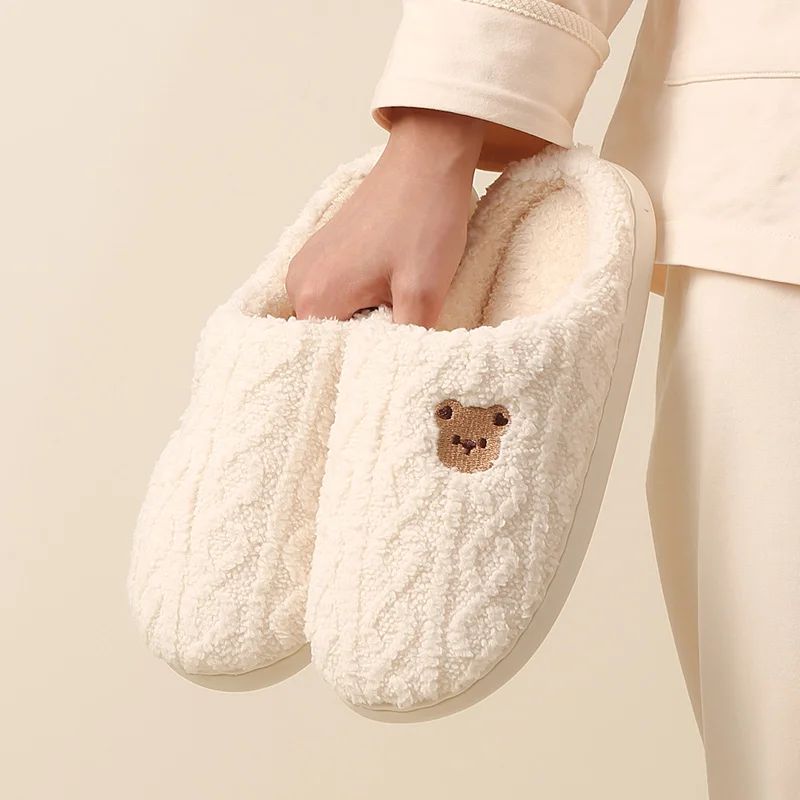 Cotton slippers for women in autumn and winter, new indoor a