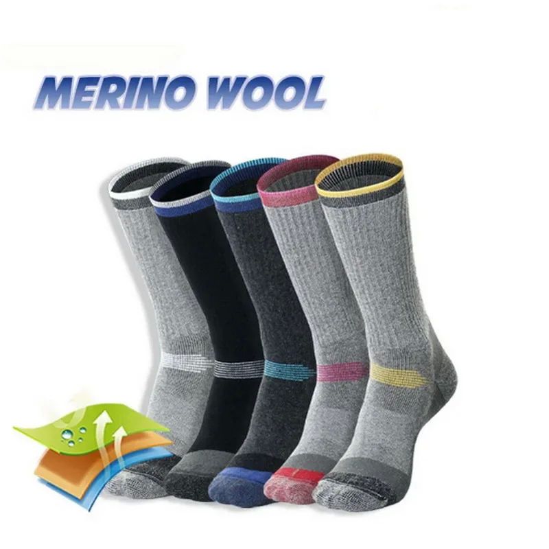 2 Pairs Merino Wool Thermal Socks For Men Women Winter Keep