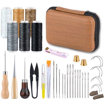 Upholstery Repair Kit, Heavy Duty Sewing Kit with Needles, S