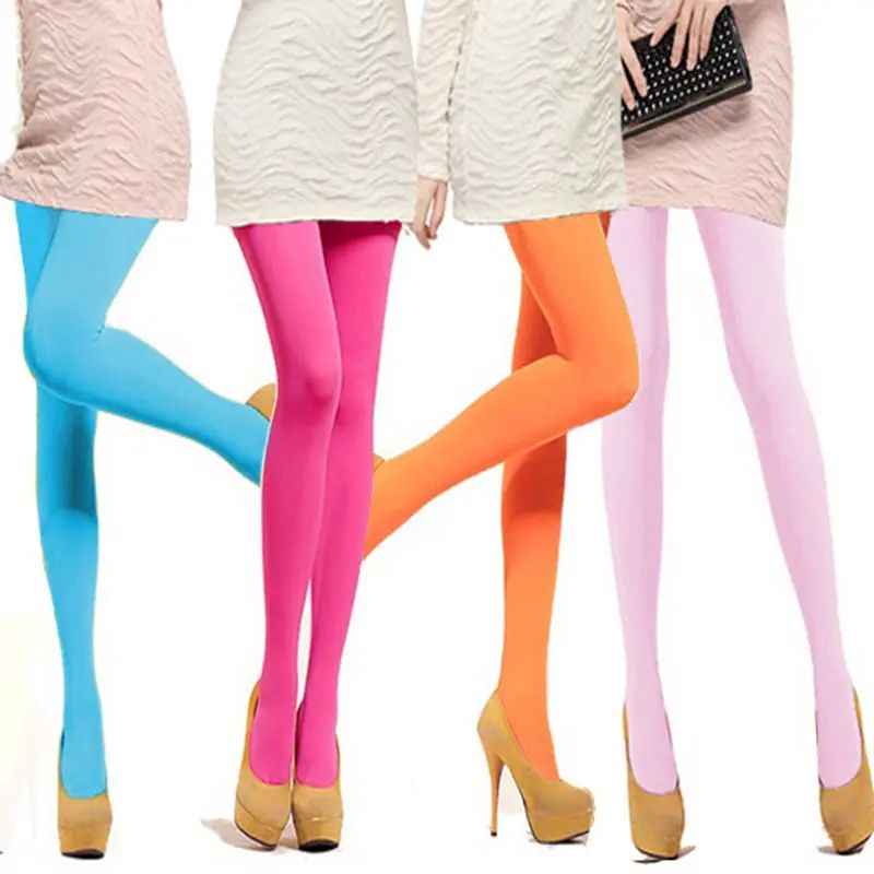 Women Candy Color Warm Sexy Tights 120D Velvet Seamless Pant