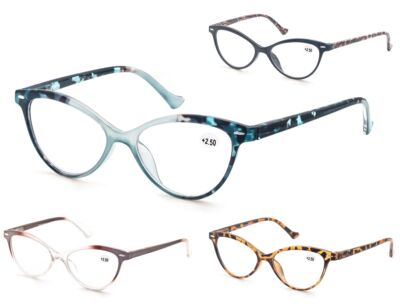 Cat Eye Reading Glasses Women Spring Hinge Lightweight Presb